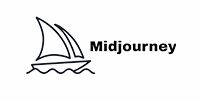 Midjourney-logo met zeilboot, AI-tool voor creatieve beeldgeneratie