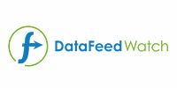 DataFeedWatch-logo in blauw en groen, platform voor feedmanagement
