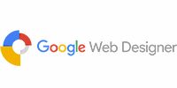 Google Web Designer-logo in primaire kleuren, tool voor responsive display ads